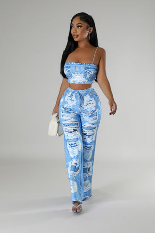 Marble Majesty Pant Set