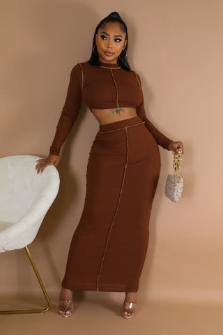 Fall Baddie Skirt Set