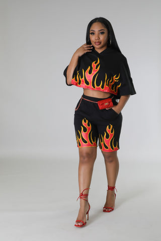 Fuego Fire Short Set