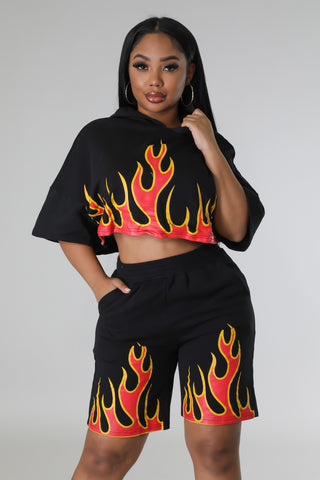 Fuego Fire Short Set