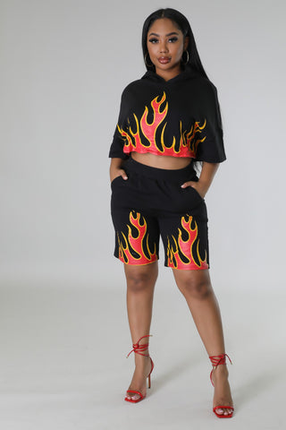 Fuego Fire Short Set