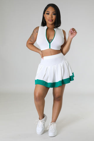 Quit Playing Skirt Set