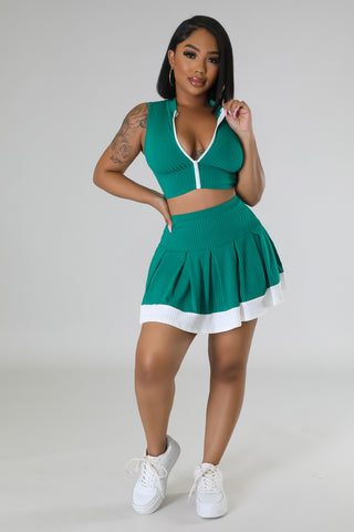 Quit Playing Skirt Set